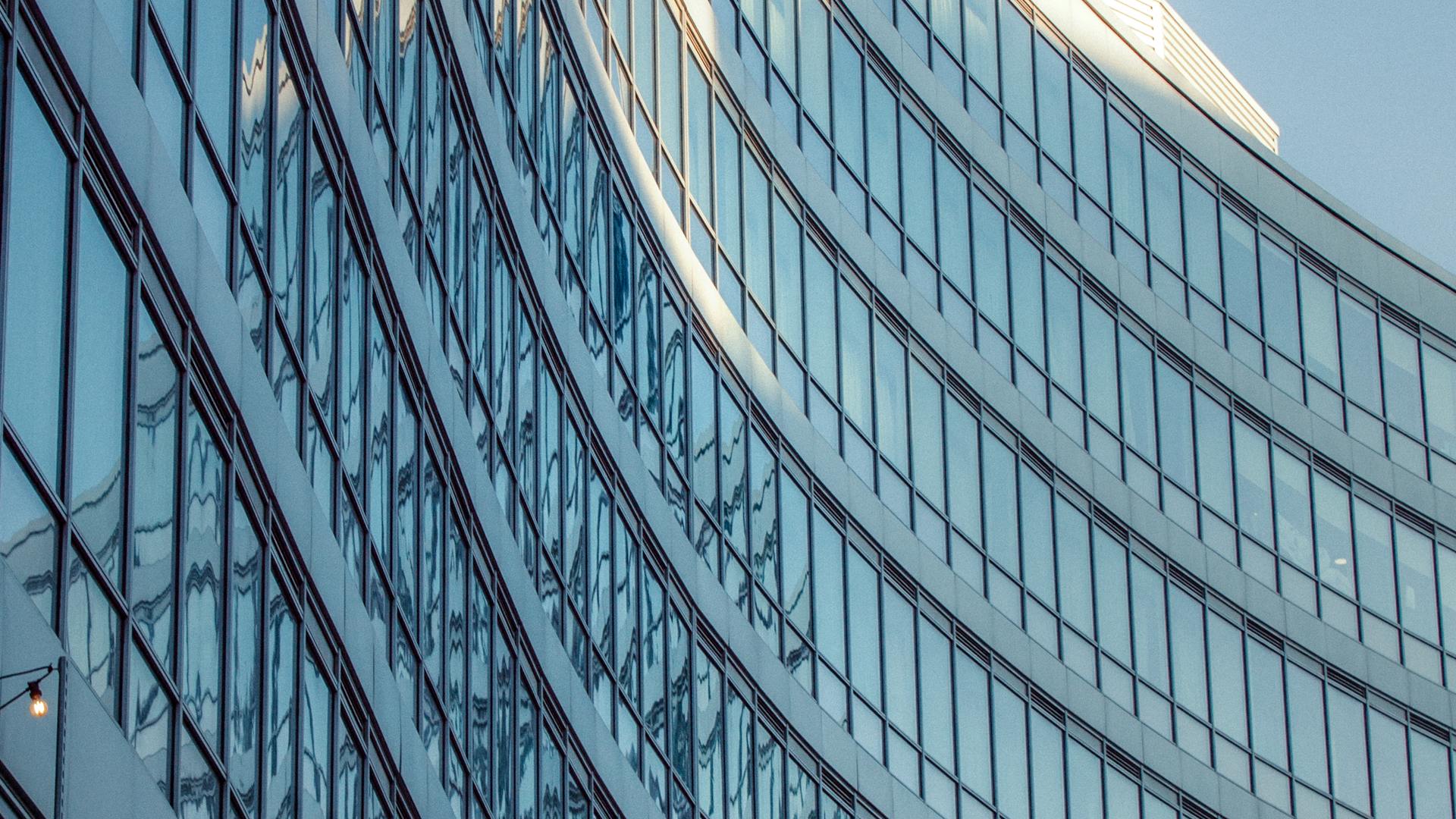 Glass facade detail